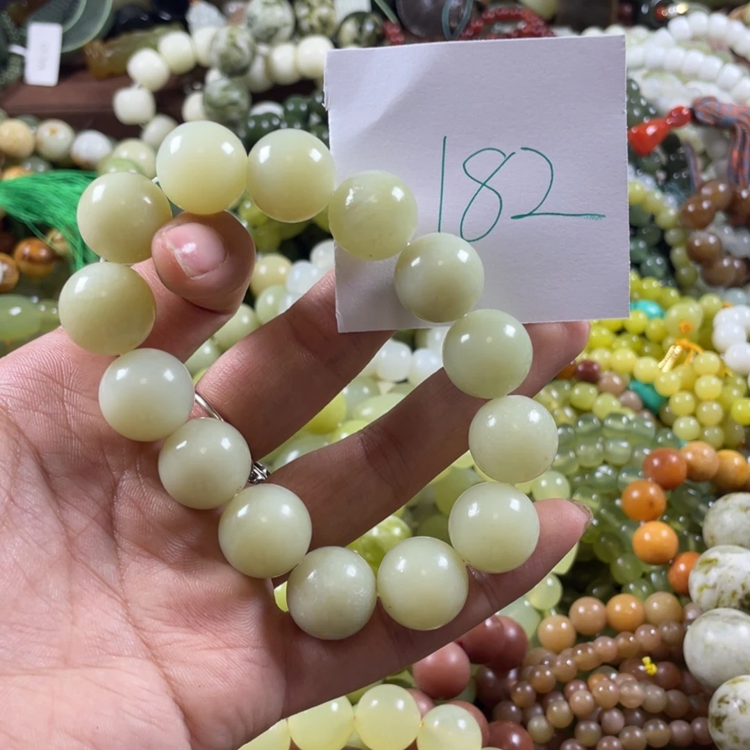 蛇纹石玉未镶嵌手链