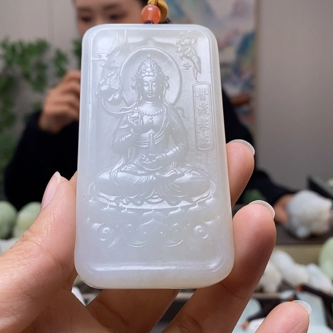 和田玉（青玉）未镶嵌颈饰