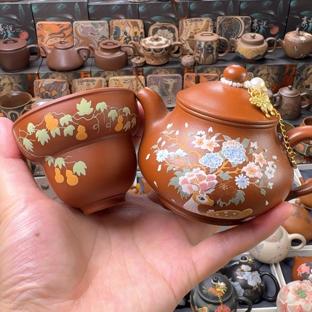 茶壶紫砂170cc一壶一杯