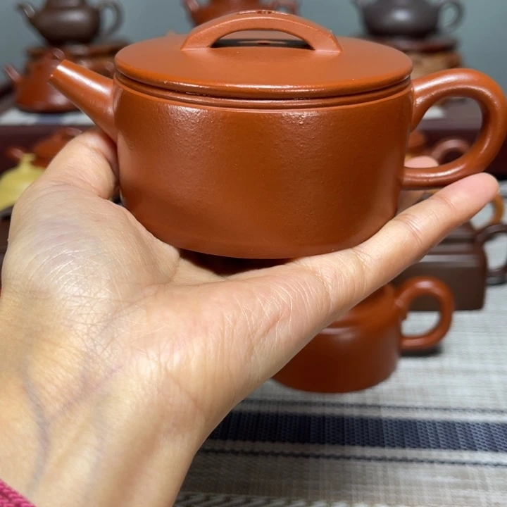 此***士茶壶紫砂全手工汉瓦160cc