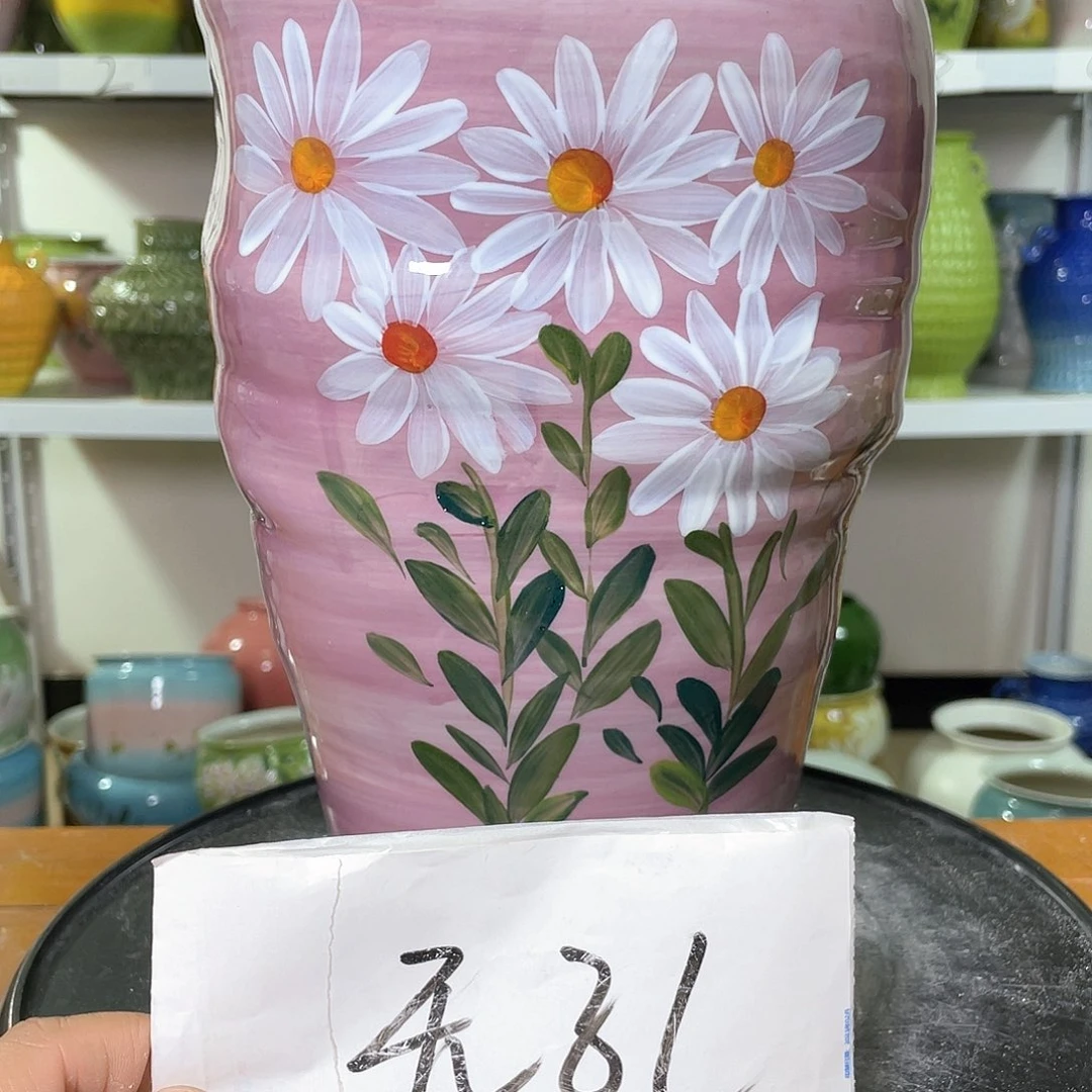 景德镇陶瓷花盆微瑕369