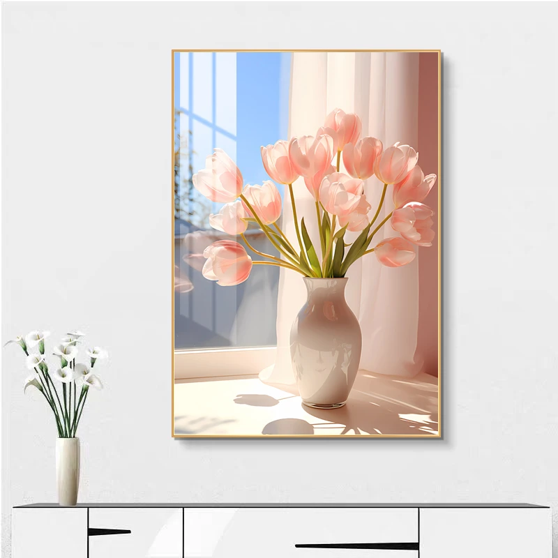 【银河】 镶钻现代北欧餐厅装饰画静物高级感轻奢壁画花卉挂画40*60