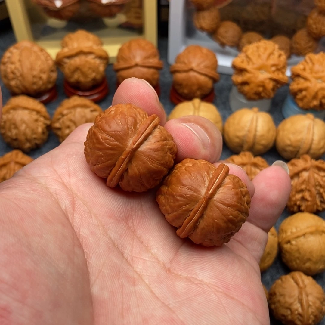 文玩核桃把件蛮*方墩元宝