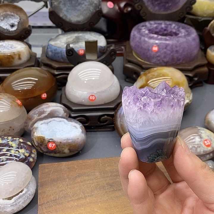 摆件紫晶未镶嵌紫晶