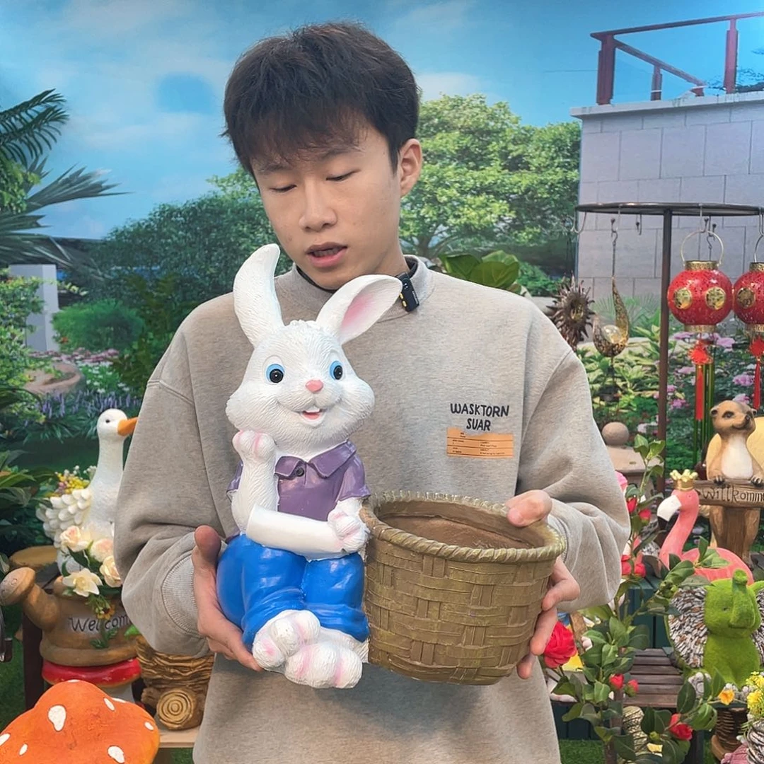 红陶花园庭院摆件