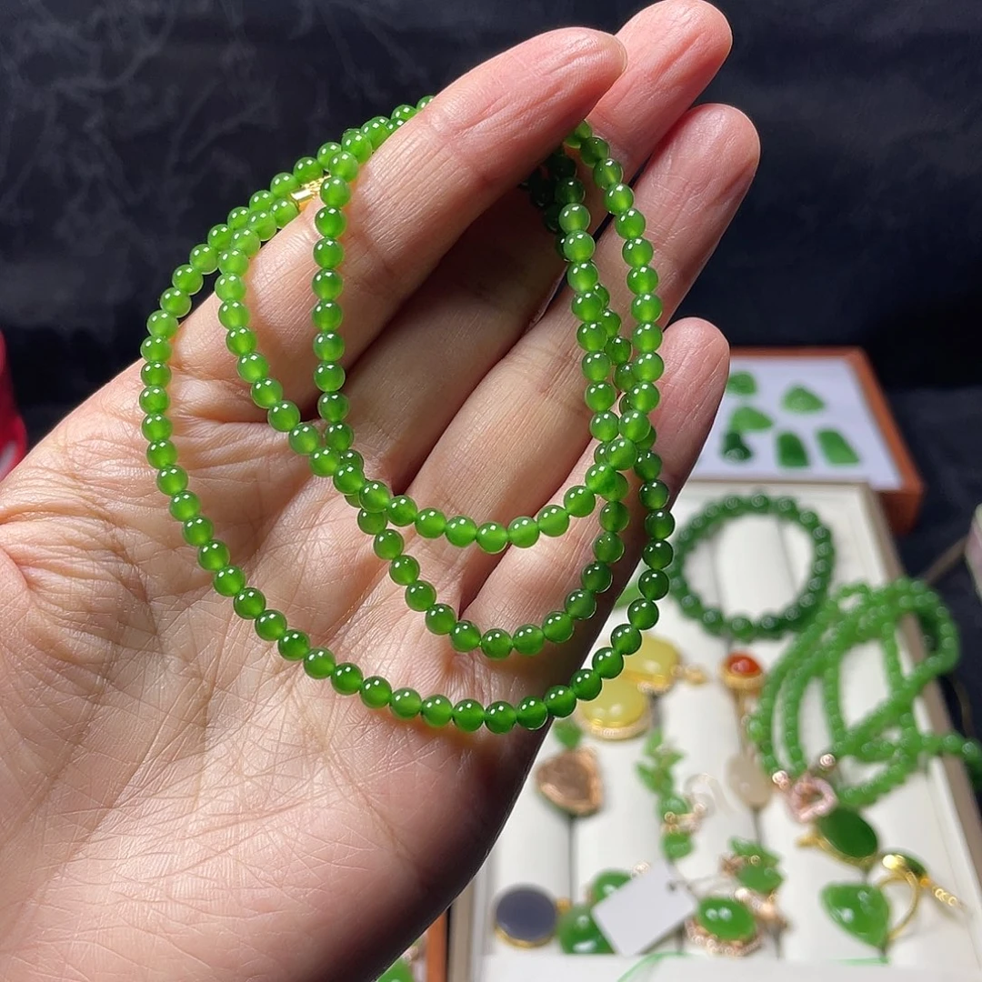和田玉手串未镶嵌姗*呀