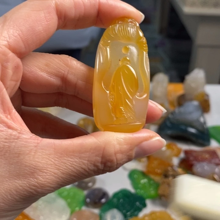 玛瑙/玉髓吊坠(不含链)未镶嵌