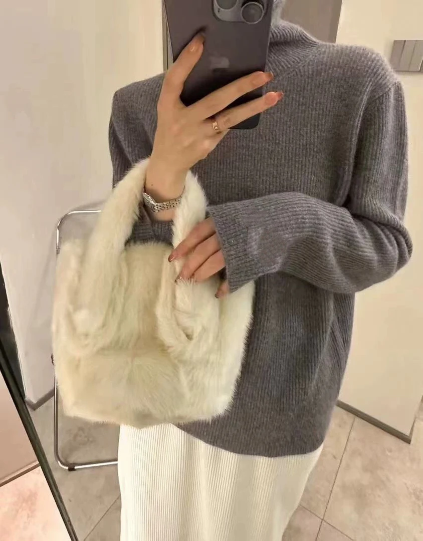 无缝一体8532韩系简约基础款高领坑条针织衫时尚显瘦打底衫