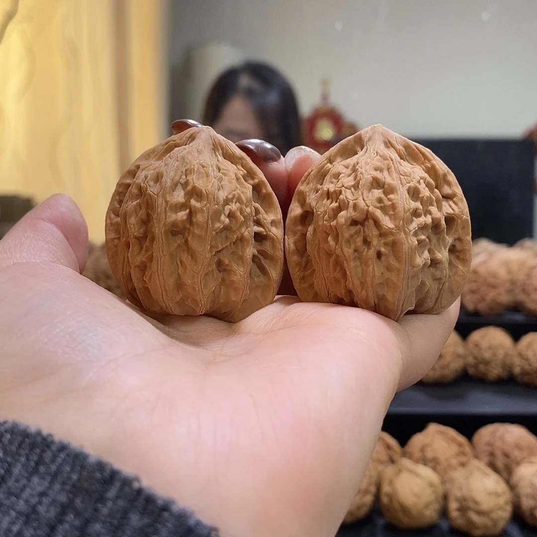 把件文玩核桃40僧帽有黄