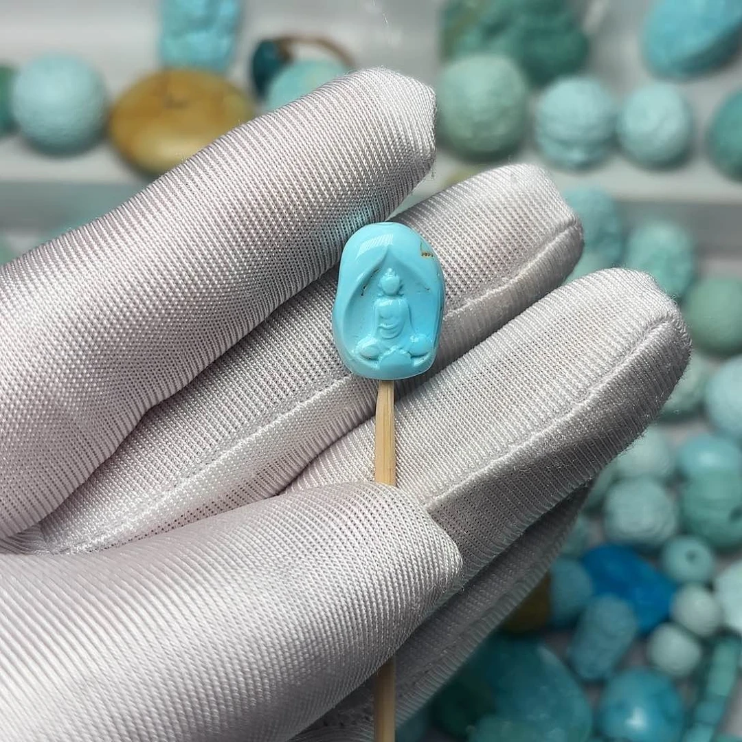 绿松石珠宝半成品未镶嵌