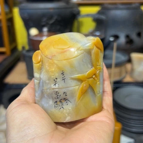 蜜安罐瓷香炉锡茶则