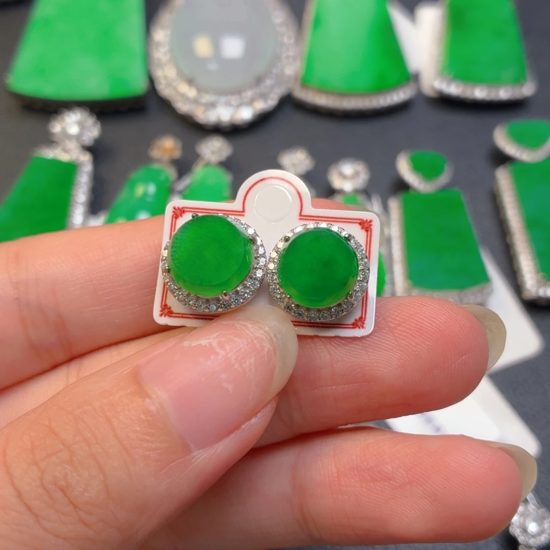 翡翠银S925镶嵌颈饰