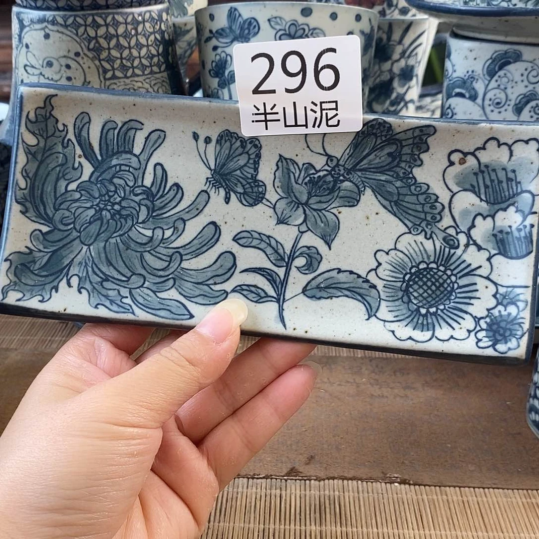 手工手绘青花高温陶瓷