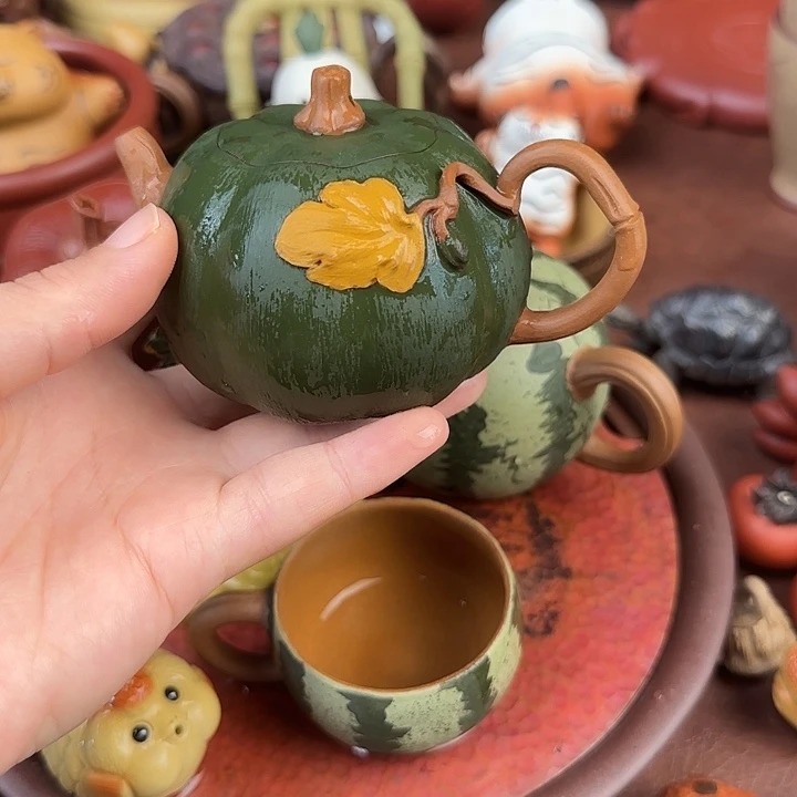 紫砂南瓜壶艺术作品