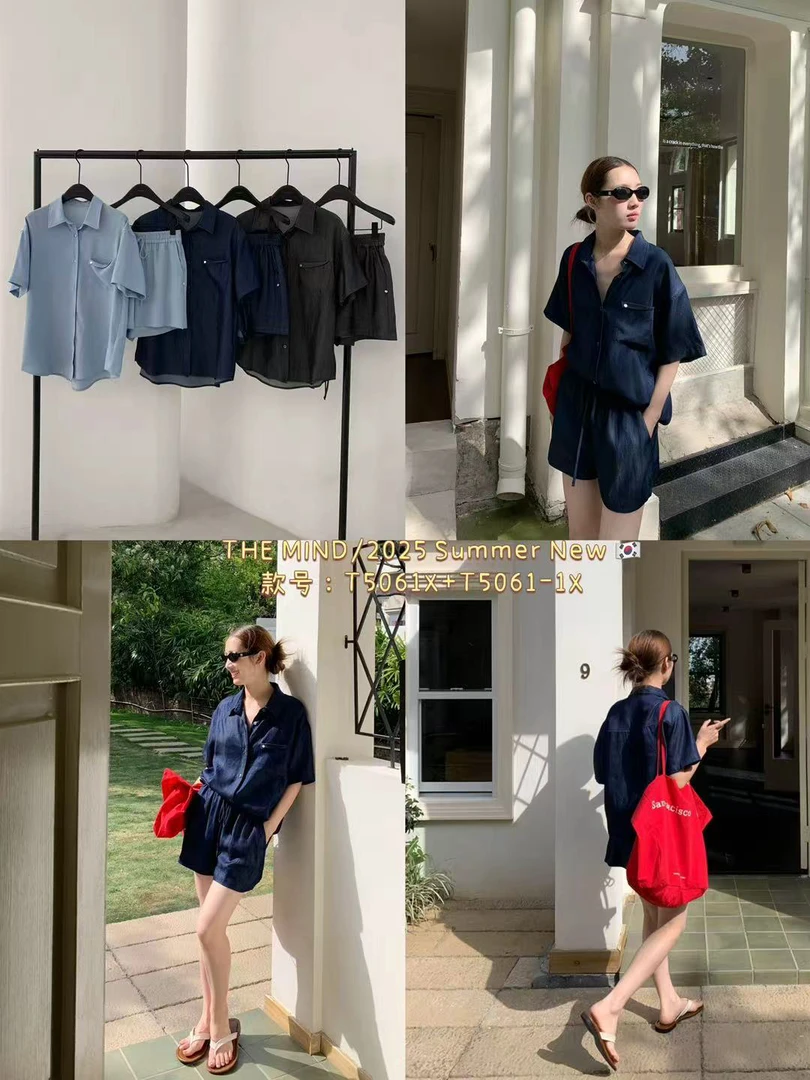 【NO退NO换】福秒-同色系短裤！松紧腰百搭短裤（MD5061-1#）THE MIND