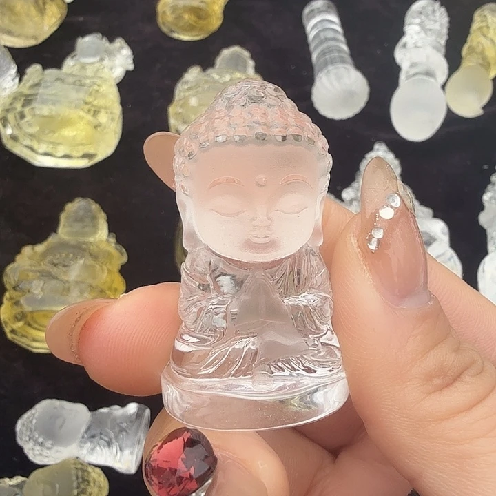 水晶珠宝半成品未镶嵌摆件