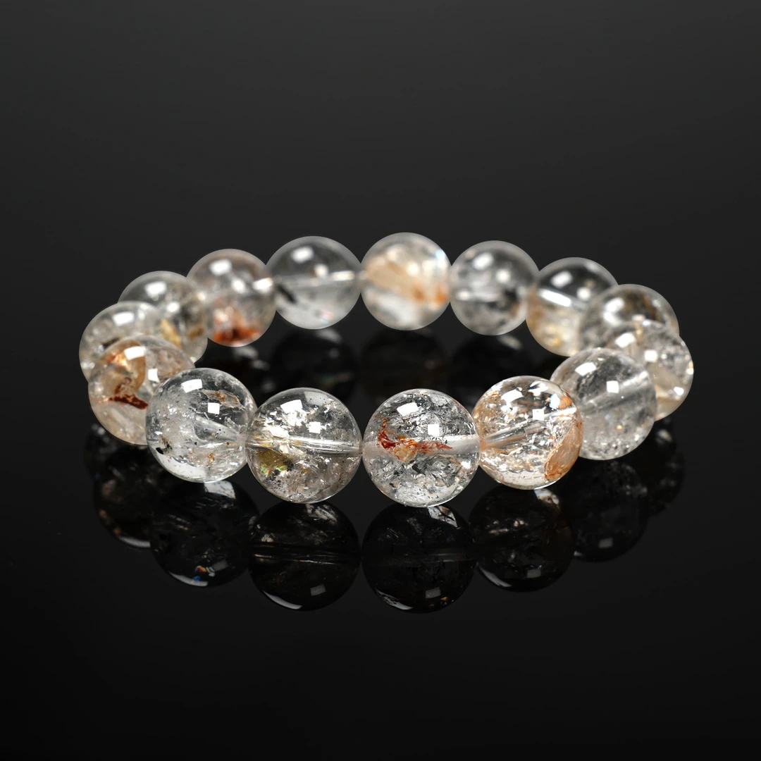 Z892 高货骸骨彩闪灵水晶手串 多样性发其一