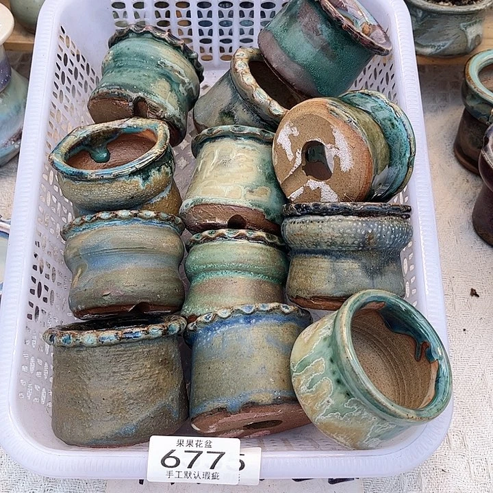 红陶陶瓷花盆677