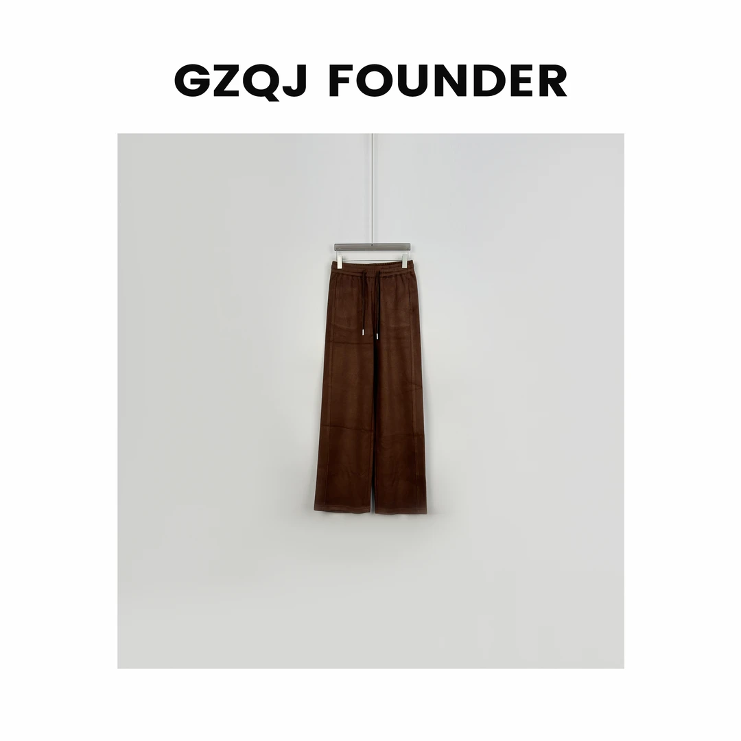 GZQJ 【云朵裤】设计感时尚百搭高腰秋冬新款宽松休闲裤 9054