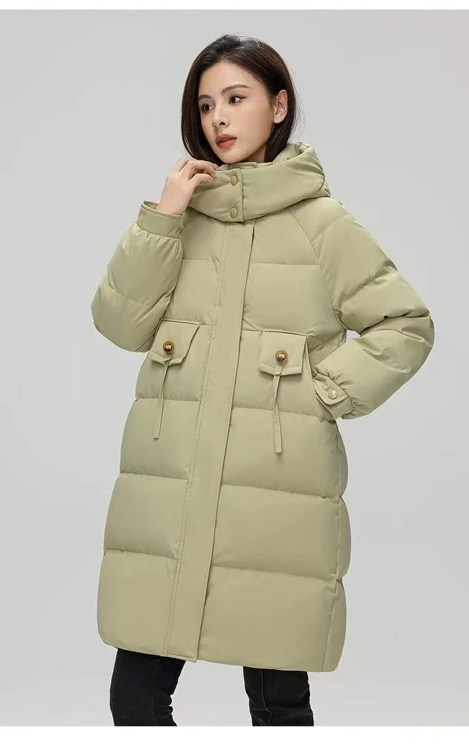 女士时尚中长款棉服 699-A113****