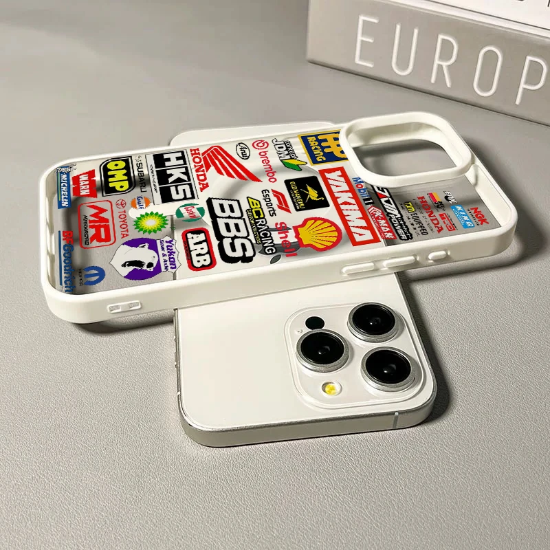 创意汽车标签适用于苹果16Promax手机壳15/14/13磁吸12/11保护套