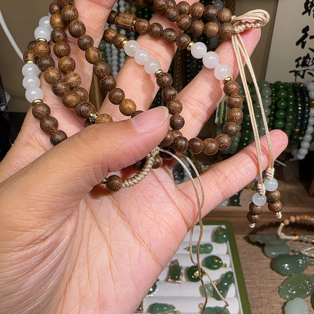 和田玉颈饰银S925镶嵌?****?