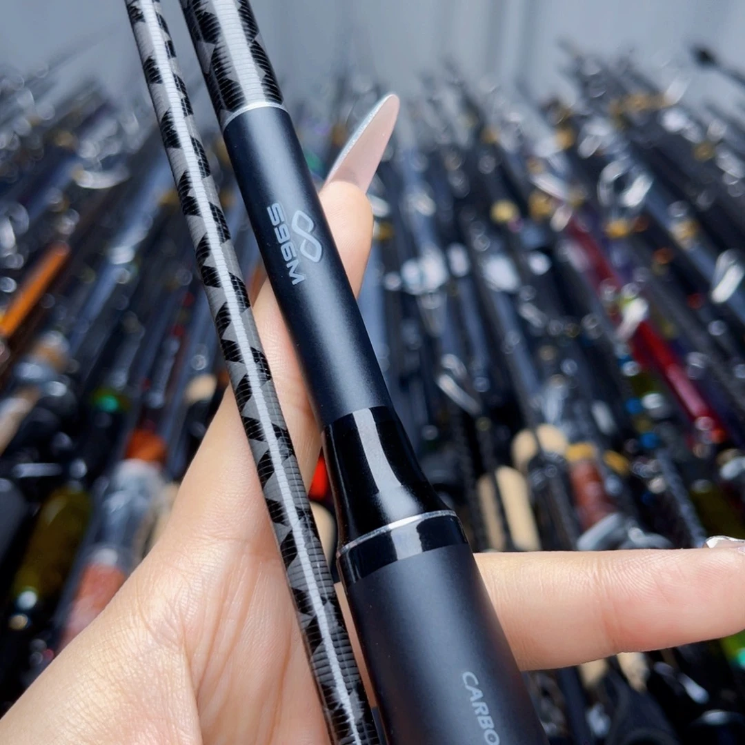 冲***号3.8m碳素2.9m直柄路亚竿