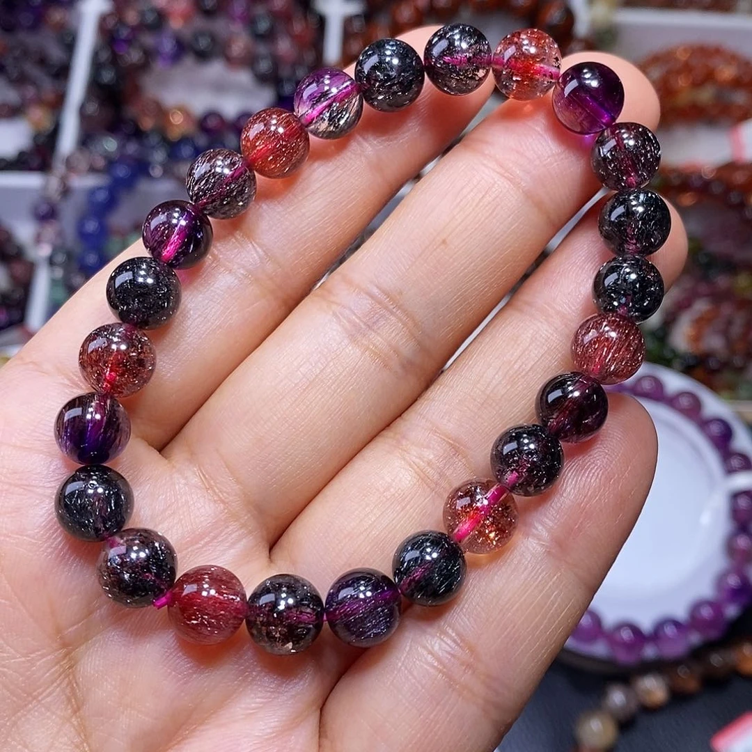 水晶手链未镶嵌黑加仑