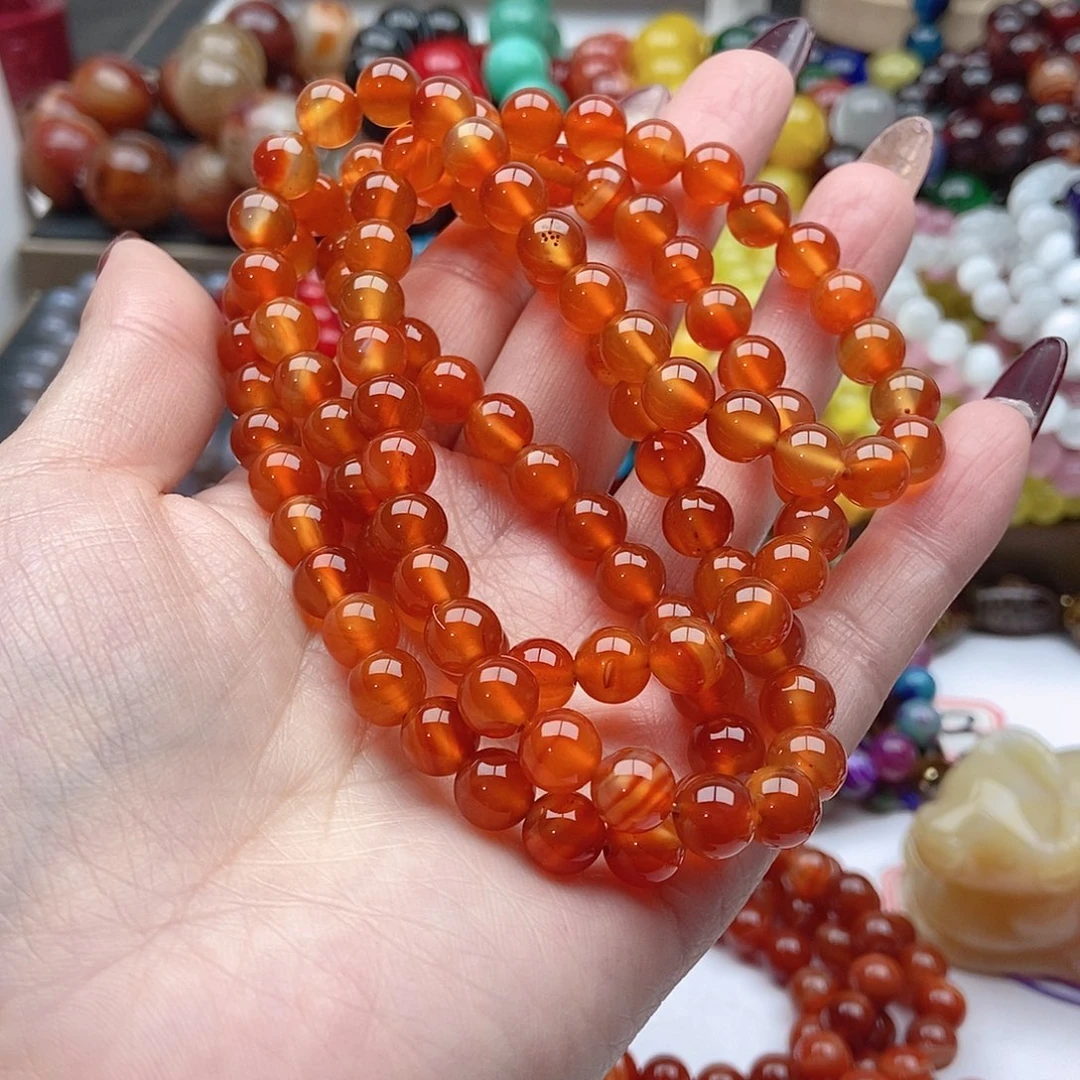 【闪购商品】玛瑙/玉髓手链未镶嵌枭*