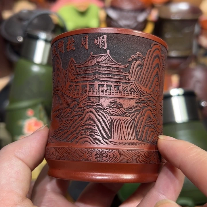 茶杯紫砂宜兴紫砂主人杯