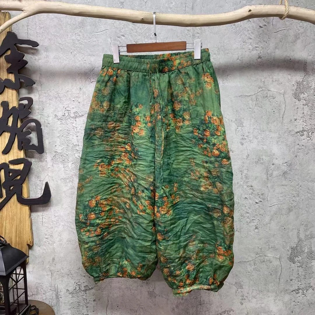 媚儿~原创苎麻新款双层裤子（裤长83 臀围130）