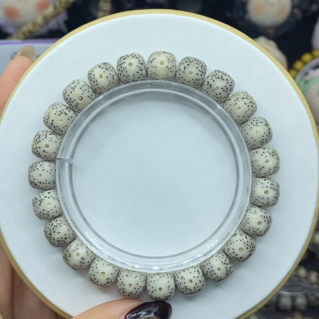 星月菩提手串瓷白星点货10✖️9