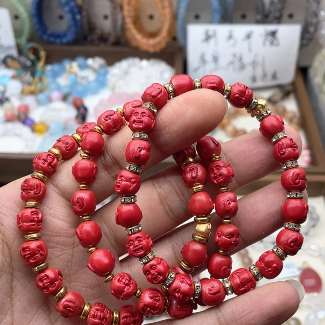 未镶嵌手链水晶帝王砂佛头