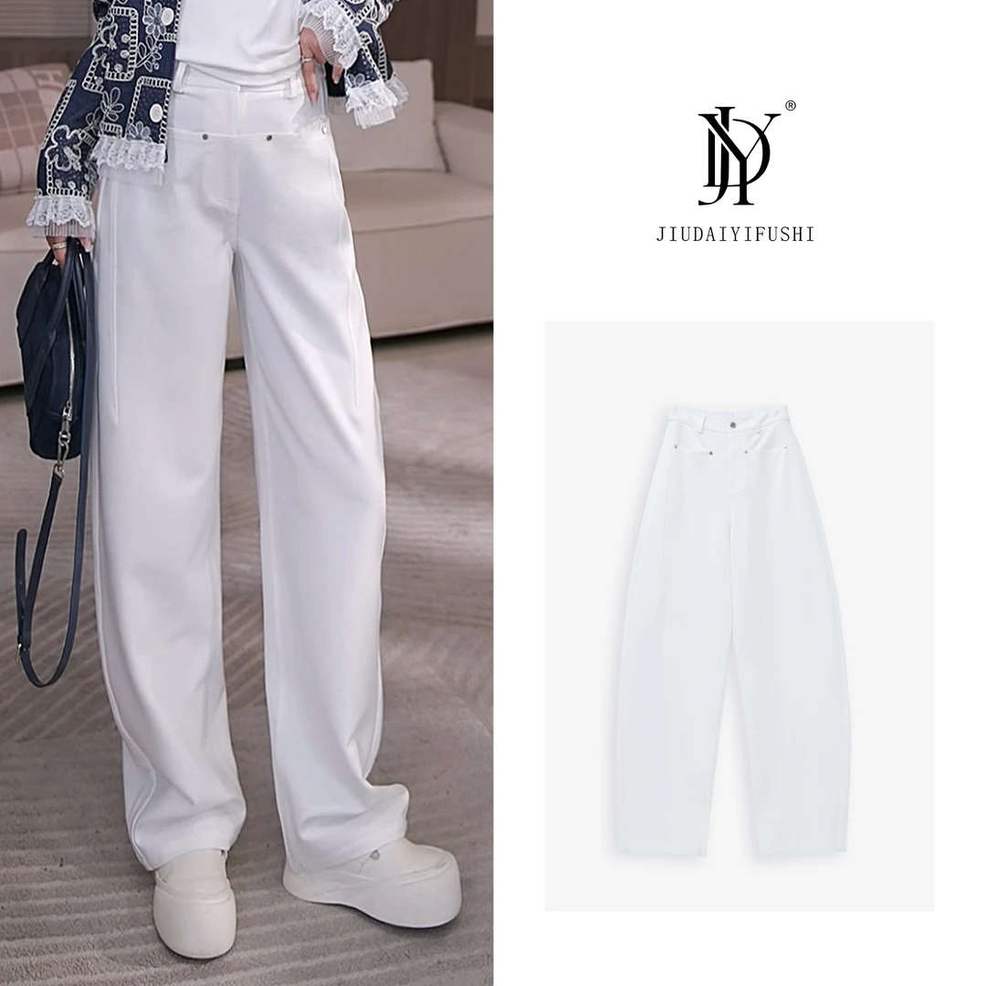 玖黛衣现货【魔力裤】百搭气质显瘦直筒休闲裤 KZJ38059 KZJ38060