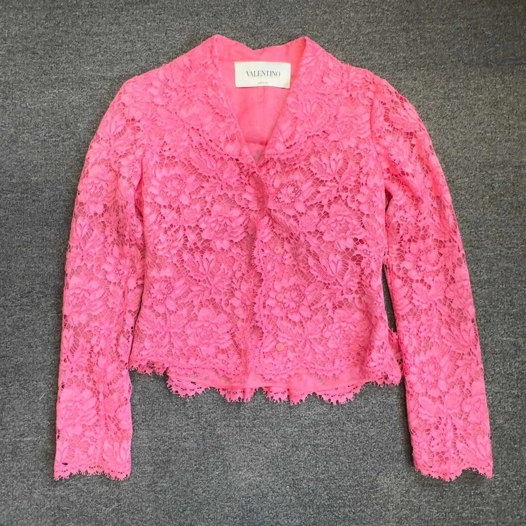 99新 Valentino/华伦天奴 经典蕾丝外套 40码/5038