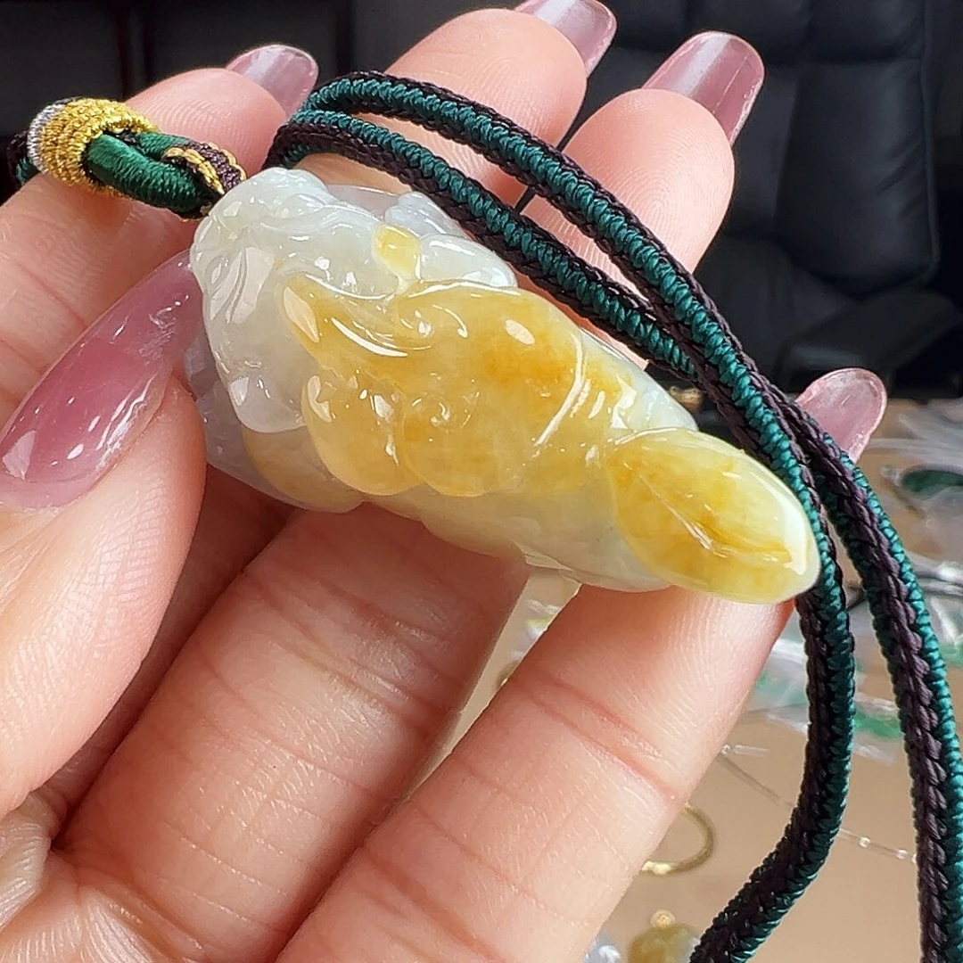 翡翠未镶嵌颈饰毛衣链