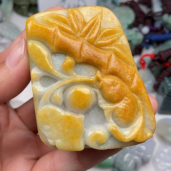 未镶嵌挂件翡翠翡翠
