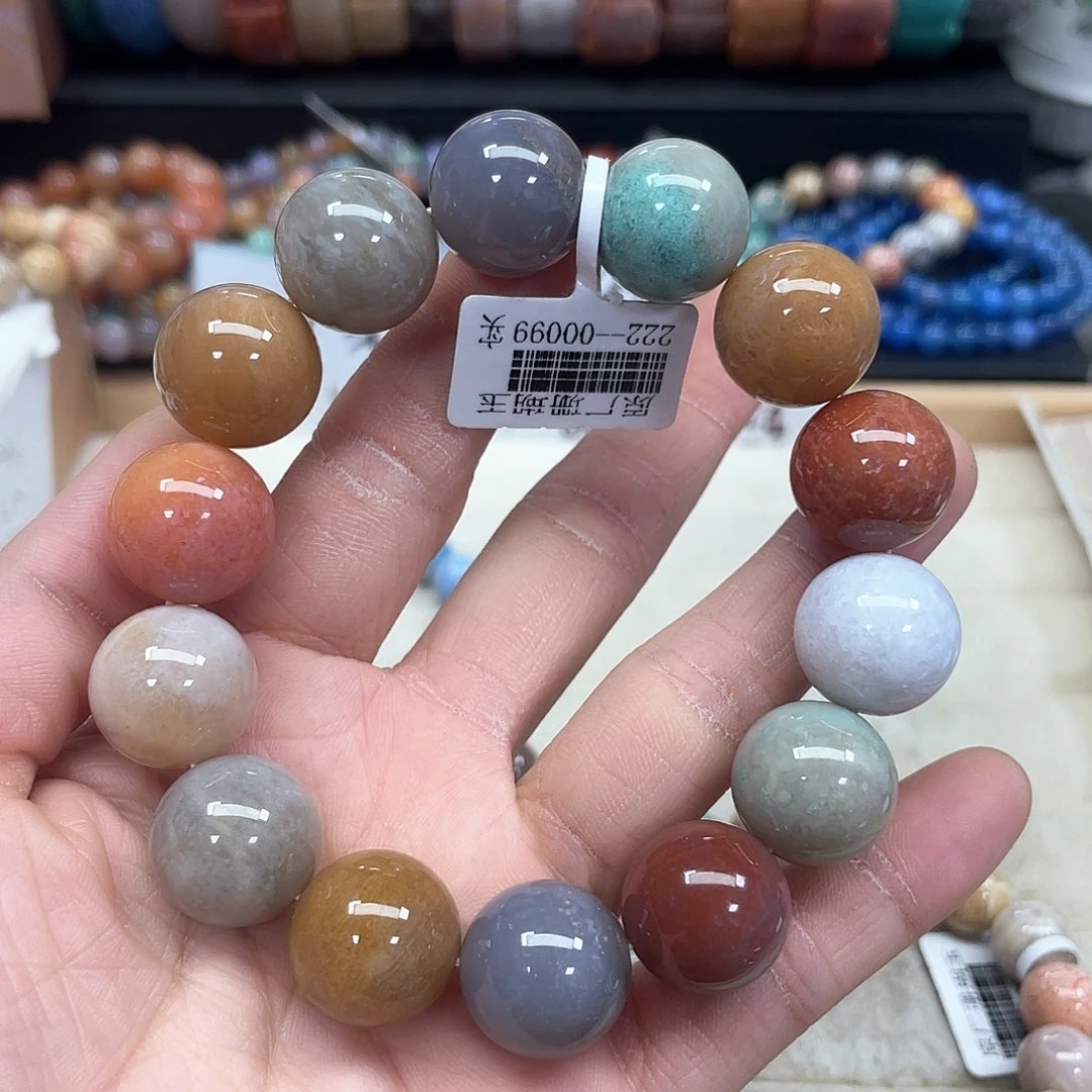 硅化珊瑚（珊瑚玉）手串未镶嵌戴****〜846