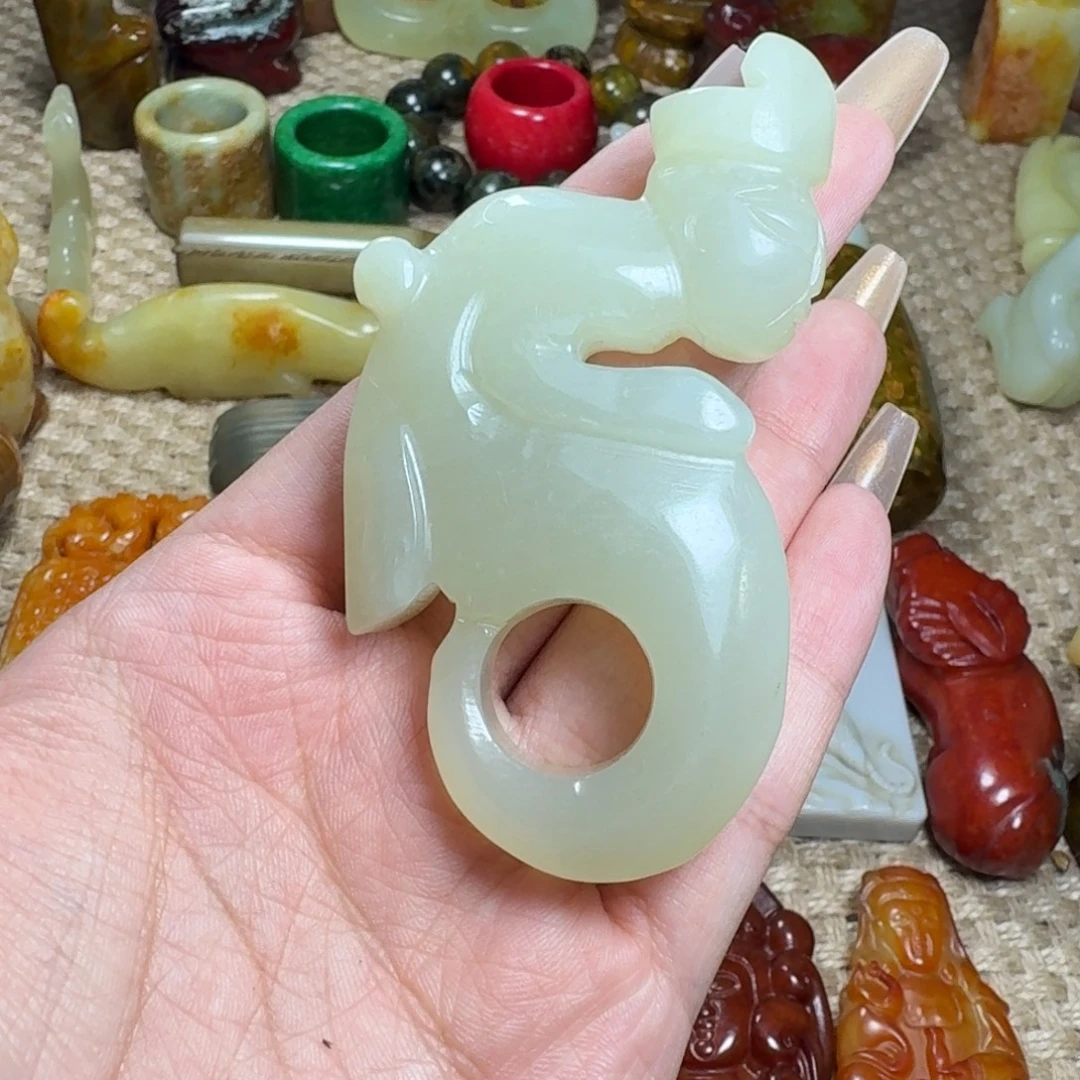 吊坠白玉菩提挂件