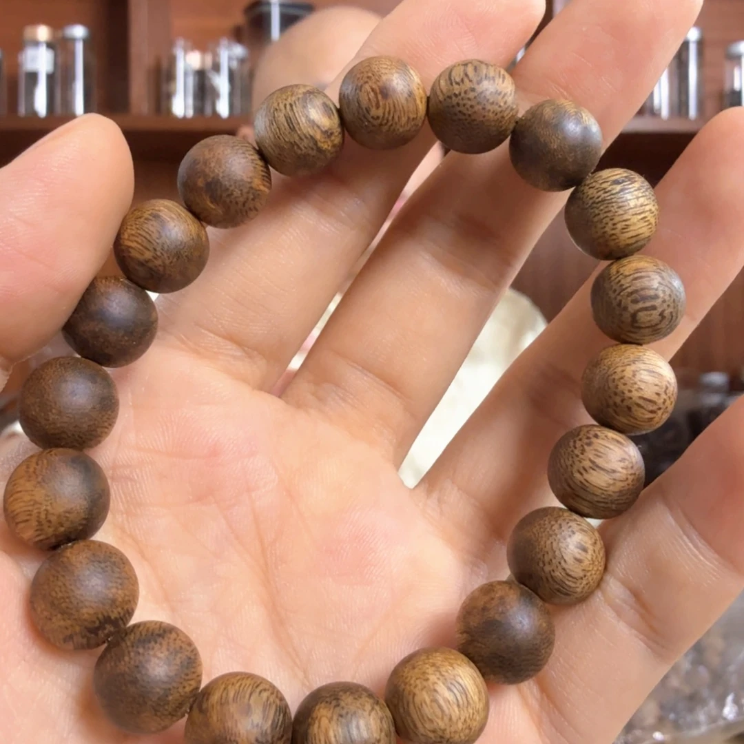 手串沉香奇楠沉香陆河卡1.0圆珠单圈手串一条8g➕
