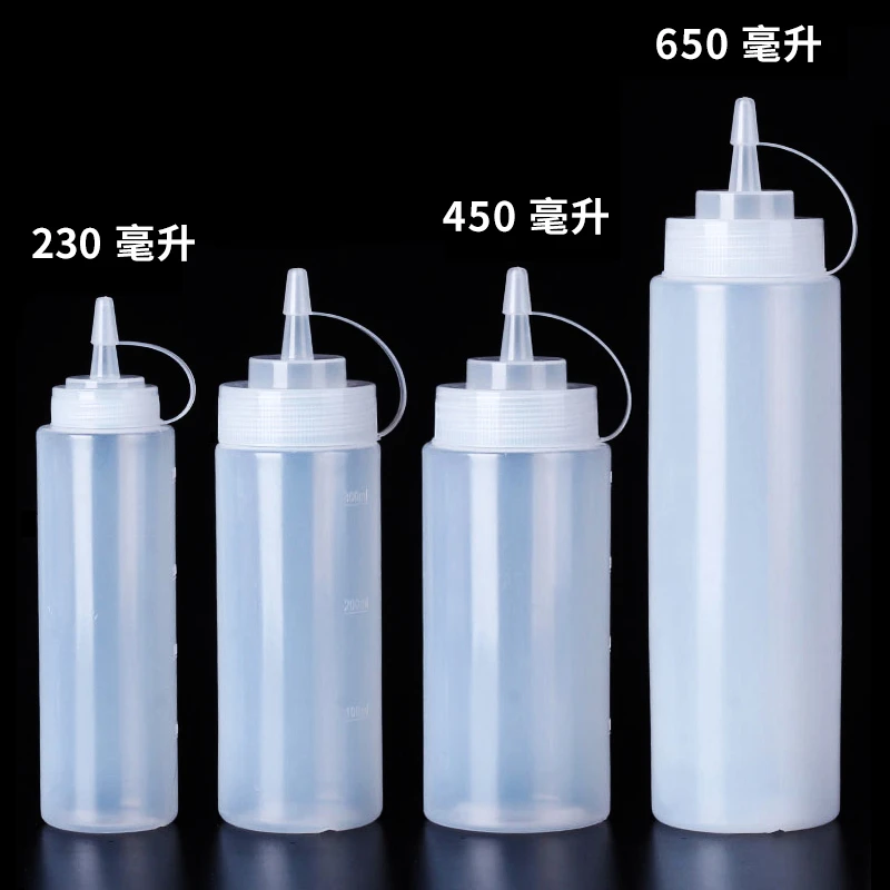 挤压沙拉酱塑料瓶番茄酱瓶酱油醋壶调味料瓶子厨房家用品饭店商用