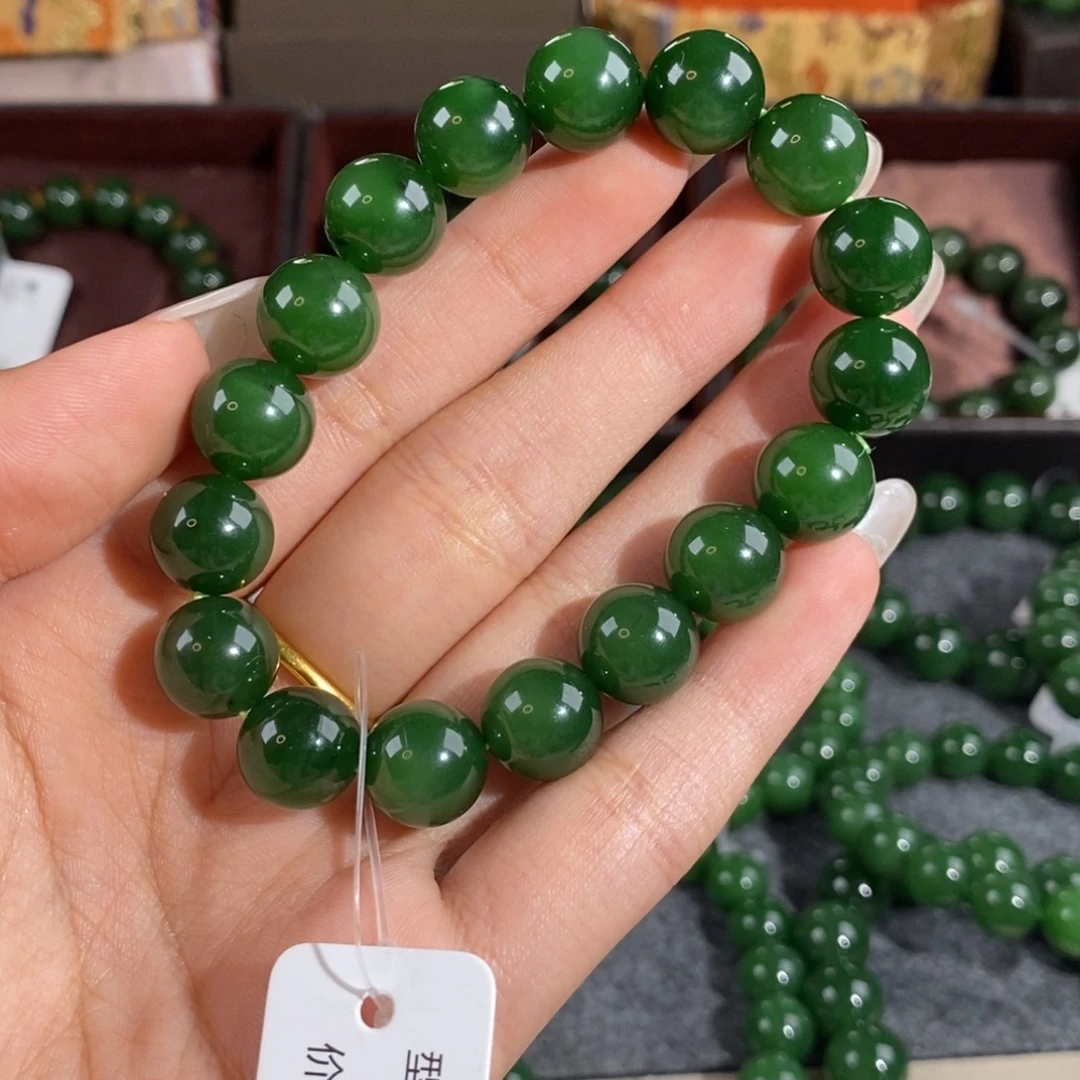 和田玉（碧玉）未镶嵌手链