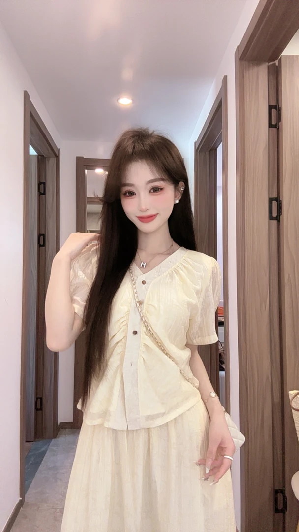 【小辣娇专属】【夏日热恋】法式淑女香风显瘦半身裙气质夏季两件套装