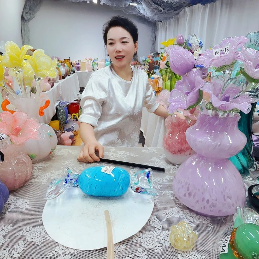 琉璃花瓶花器摆件艺术品