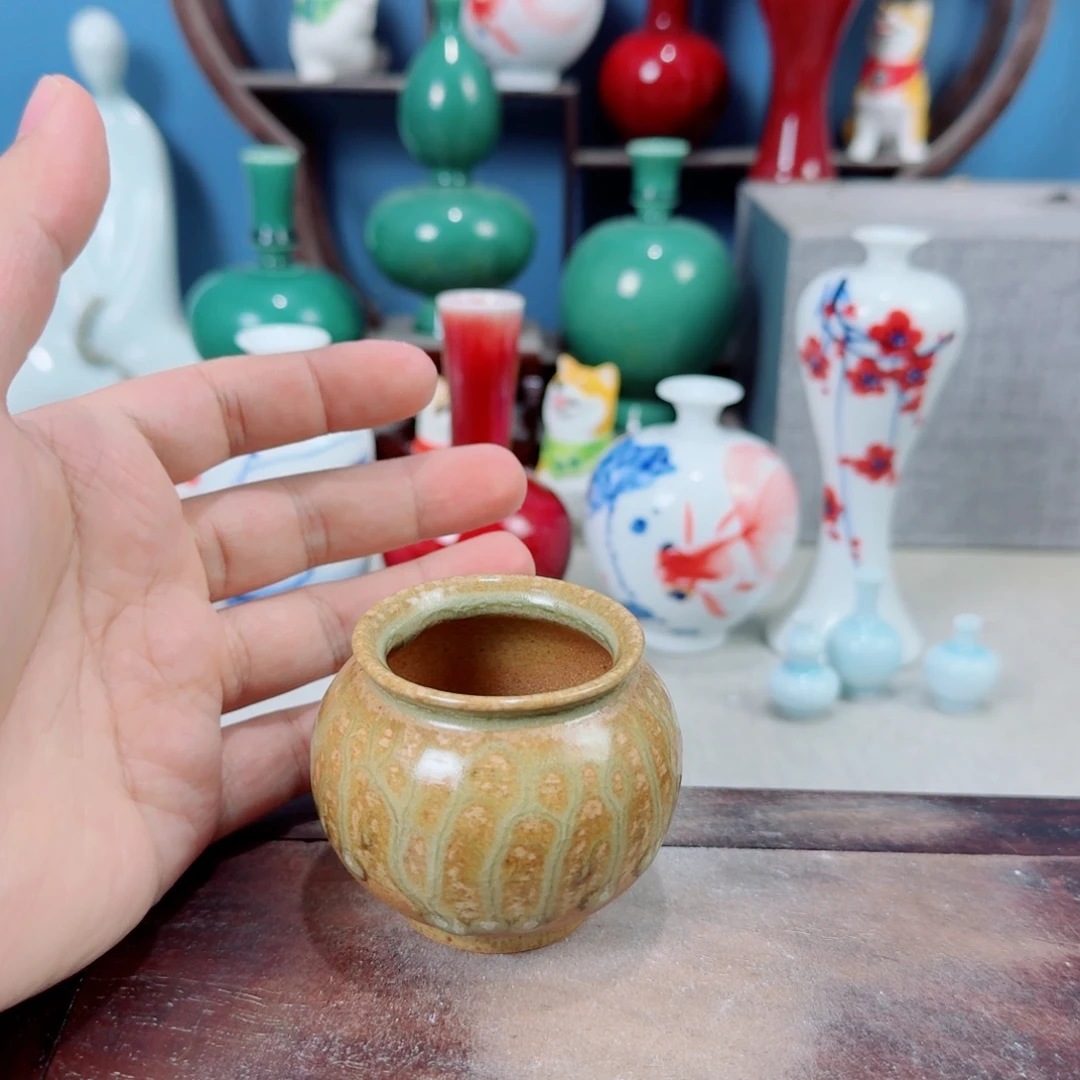 陶瓷手工小花器摆件