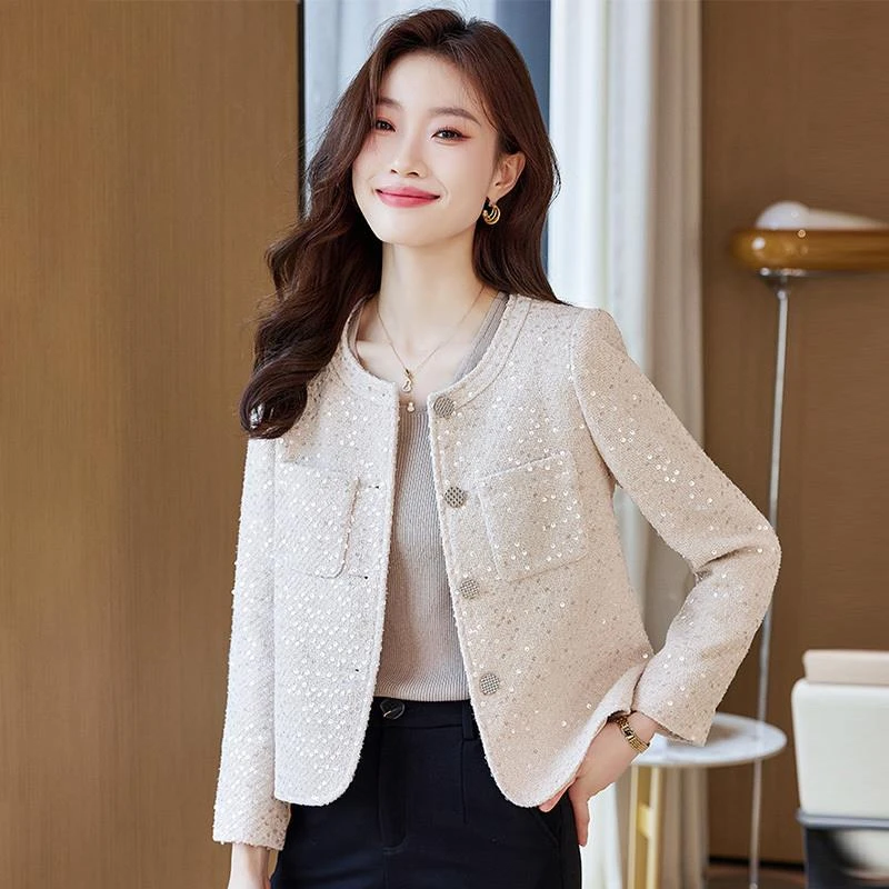 杜拉妮小香风外套女秋2025新款气质名媛小个子开衫今年流行短款上