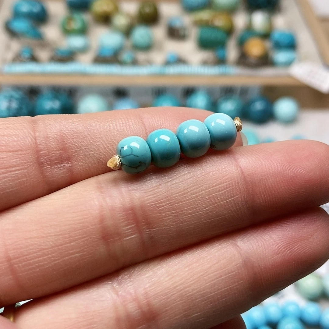 未镶嵌绿松石珠宝半成品