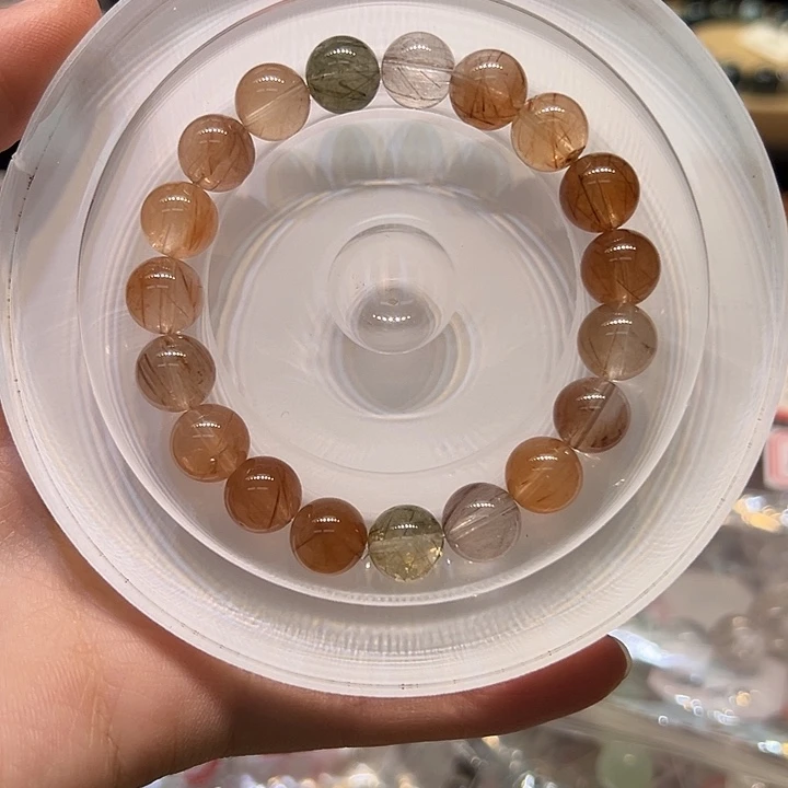 未镶嵌手链水晶452兔毛9+