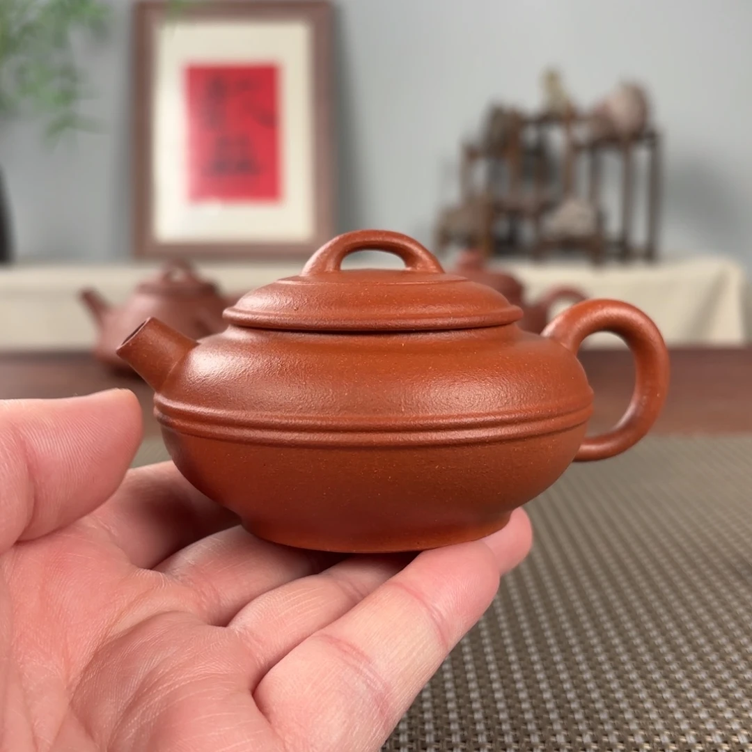 紫砂茶壶奔***牛黄龙山原矿紫砂壶