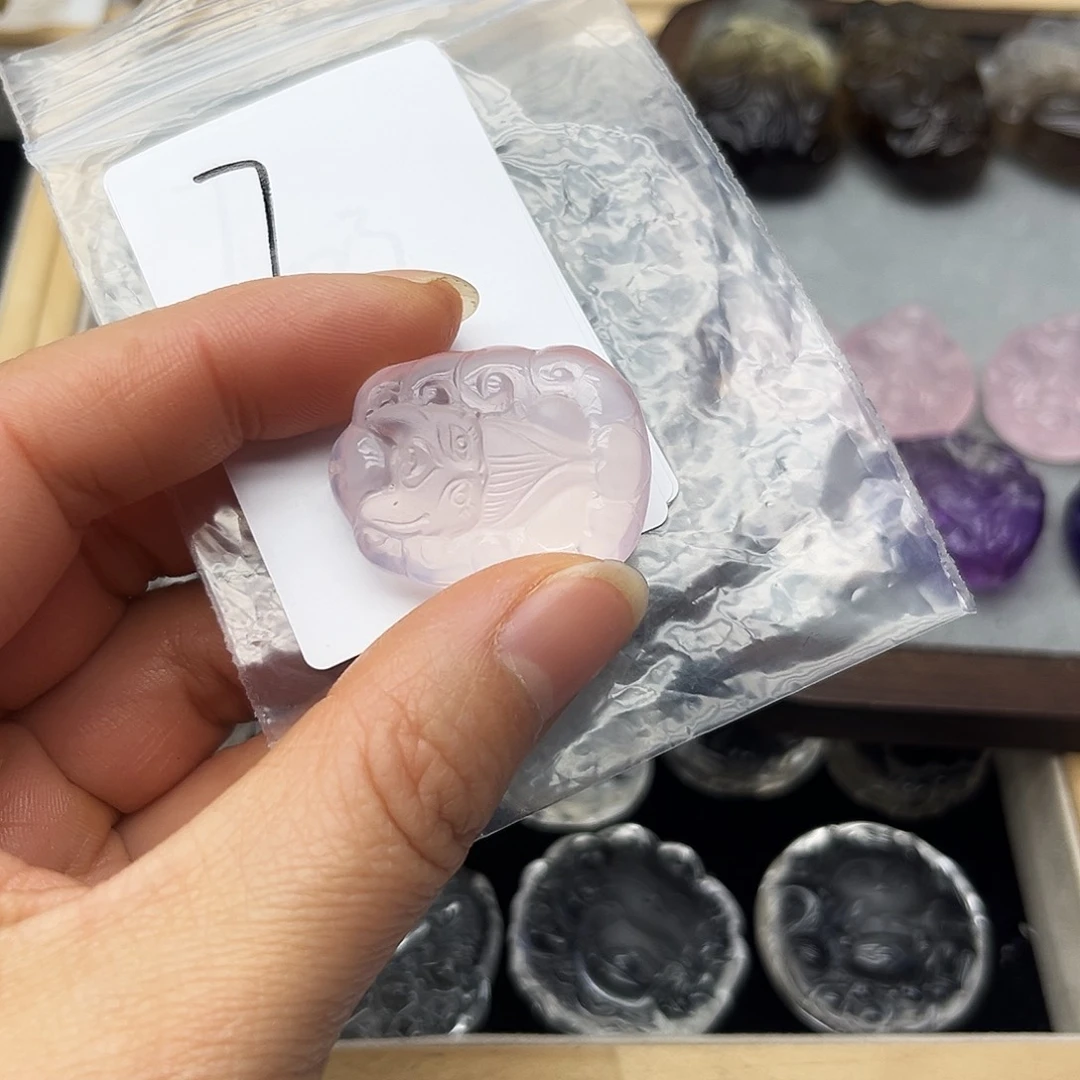 水晶颈饰未镶嵌粉水狐7号